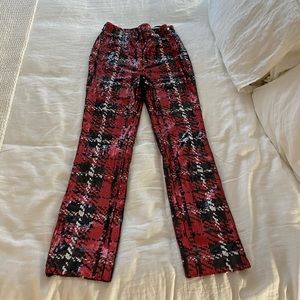 COPY - NBD Sequined Plaid Pants - Size XS